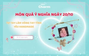 Hình ảnh này miêu tả cách làm vòng tình yêu handmade